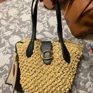 Stylish Tan and Black Women's Bag